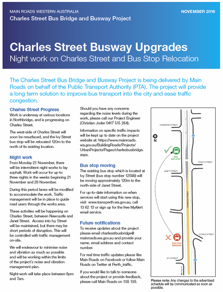 Charles Street Bus Bridge Roadworks.png